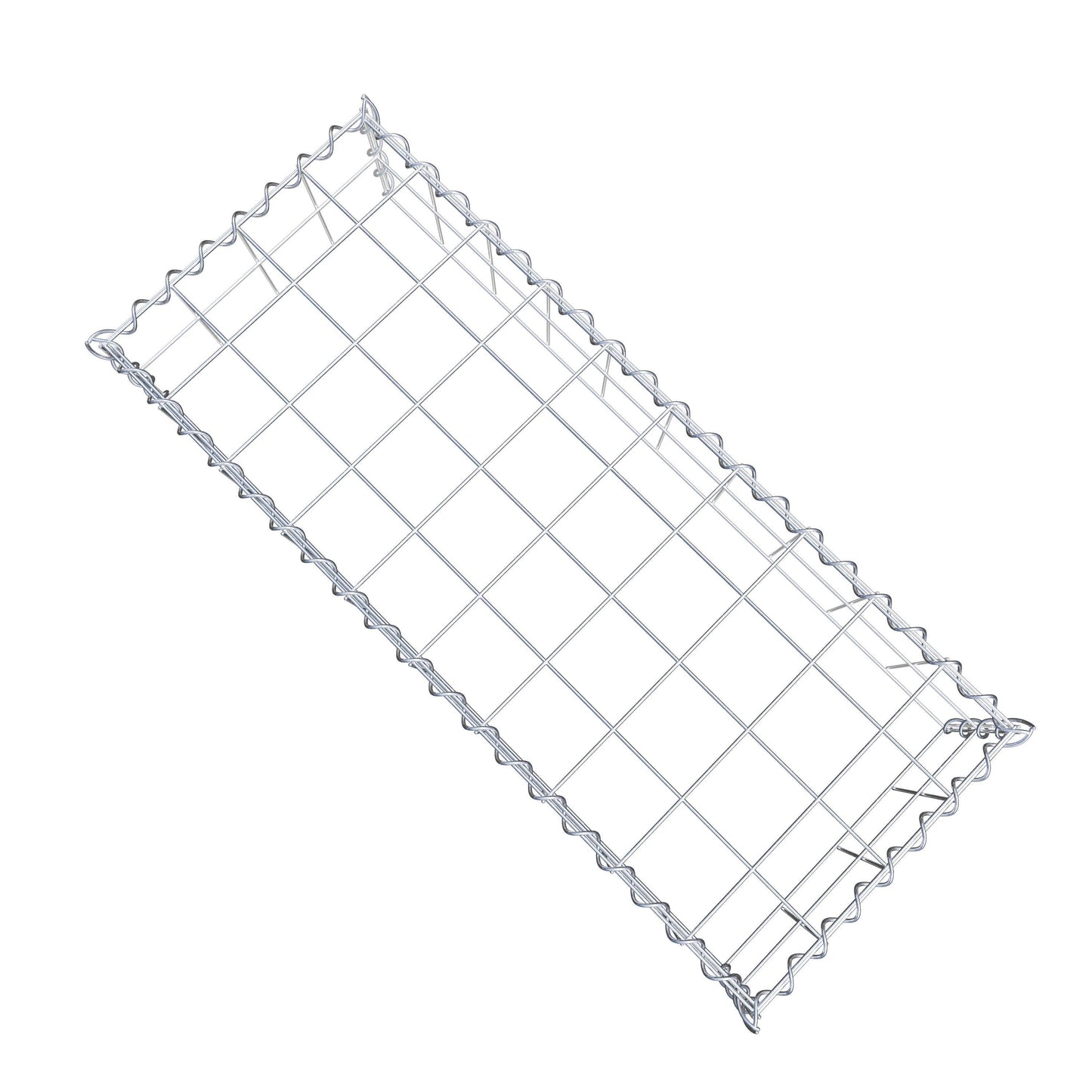 Extra gabion typ 3 100 cm x 20 cm x 40 cm (L x H x D), maskstorlek 10 cm x 10 cm, spiral