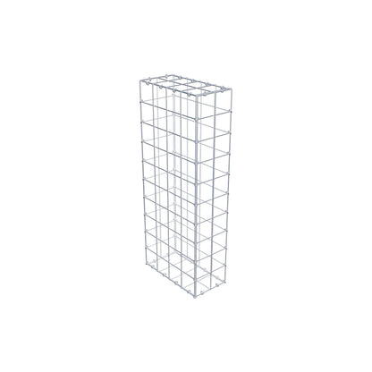 Gabião 100 cm x 40 cm x 20 cm (C x A x P), malhagem 10 cm x 10 cm, anel C