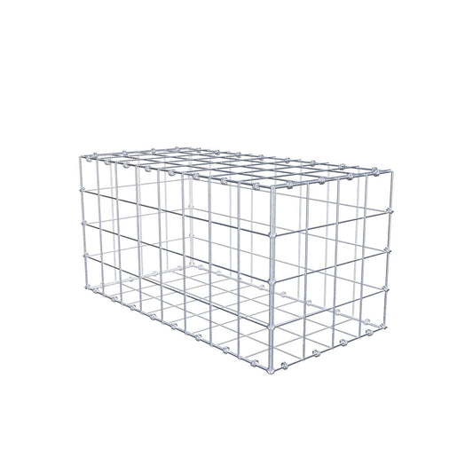 Schanskorf 80 cm x 40 cm x 40 cm (L x H x D), maaswijdte 10 x 10 cm, spiraalring