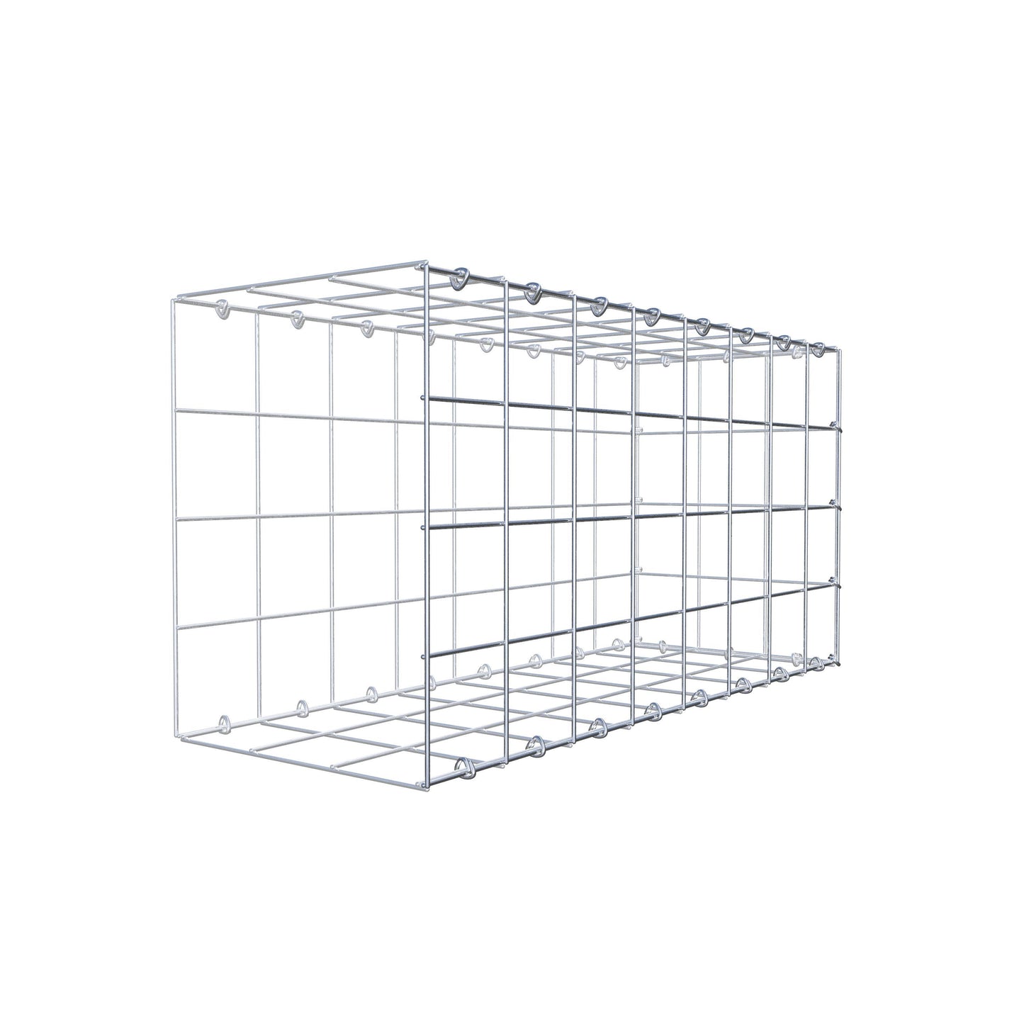 Gabião Tipo 2 80 cm x 40 cm x 30 cm (C x A x P), malhagem 10 cm x 10 cm, anel C