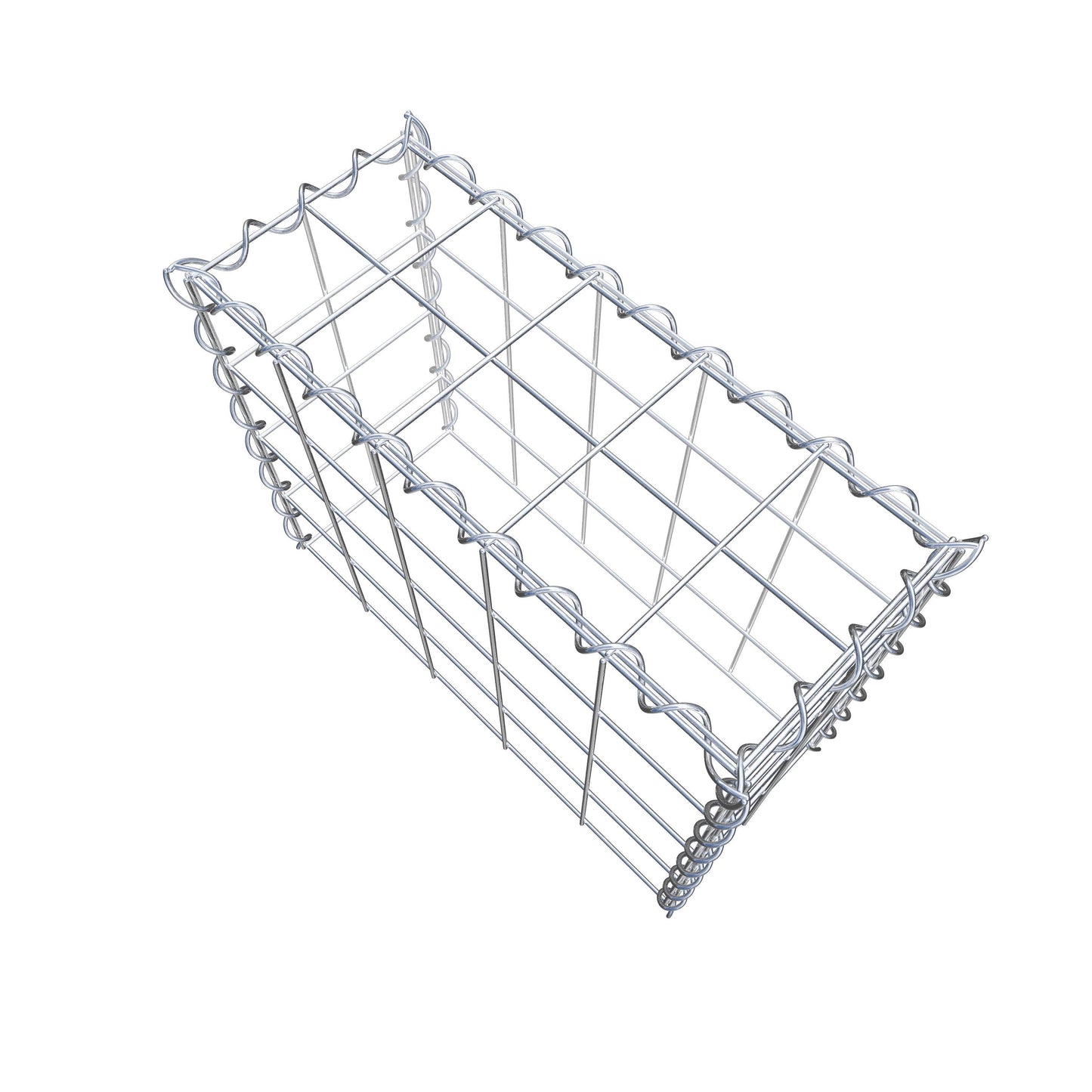 Gavión adicional tipo 3 50 cm x 40 cm x 20 cm (L x A x P), malla 10 cm x 10 cm, en espiral