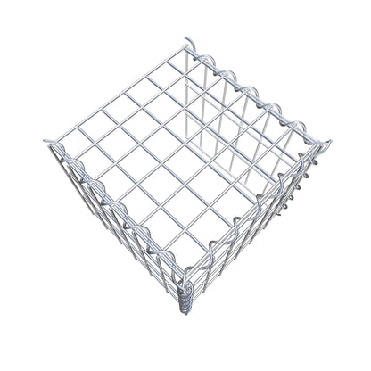 Opvokset gabion type 4 30 cm x 30 cm x 30 cm (L x H x D), maskestørrelse 5 cm x 10 cm, spiral