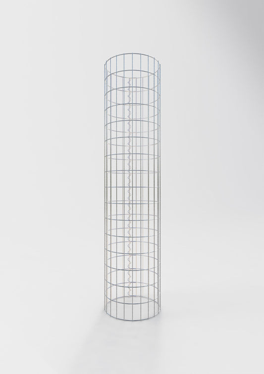Gabionensäule rund 37 cm Durchmesser, 160 cm Höhe, Maschenweite 5 cm x 10 cm