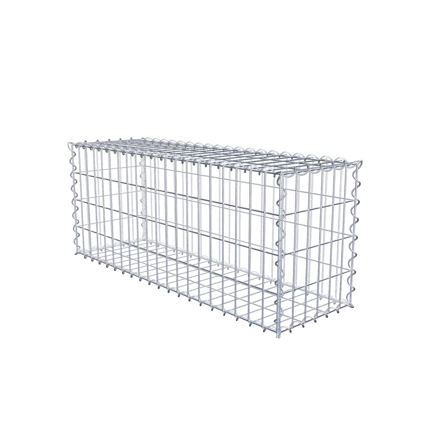 Gabion 100 cm x 40 cm x 30 cm (L x H x P), mailles 5 cm x 10 cm, spirale