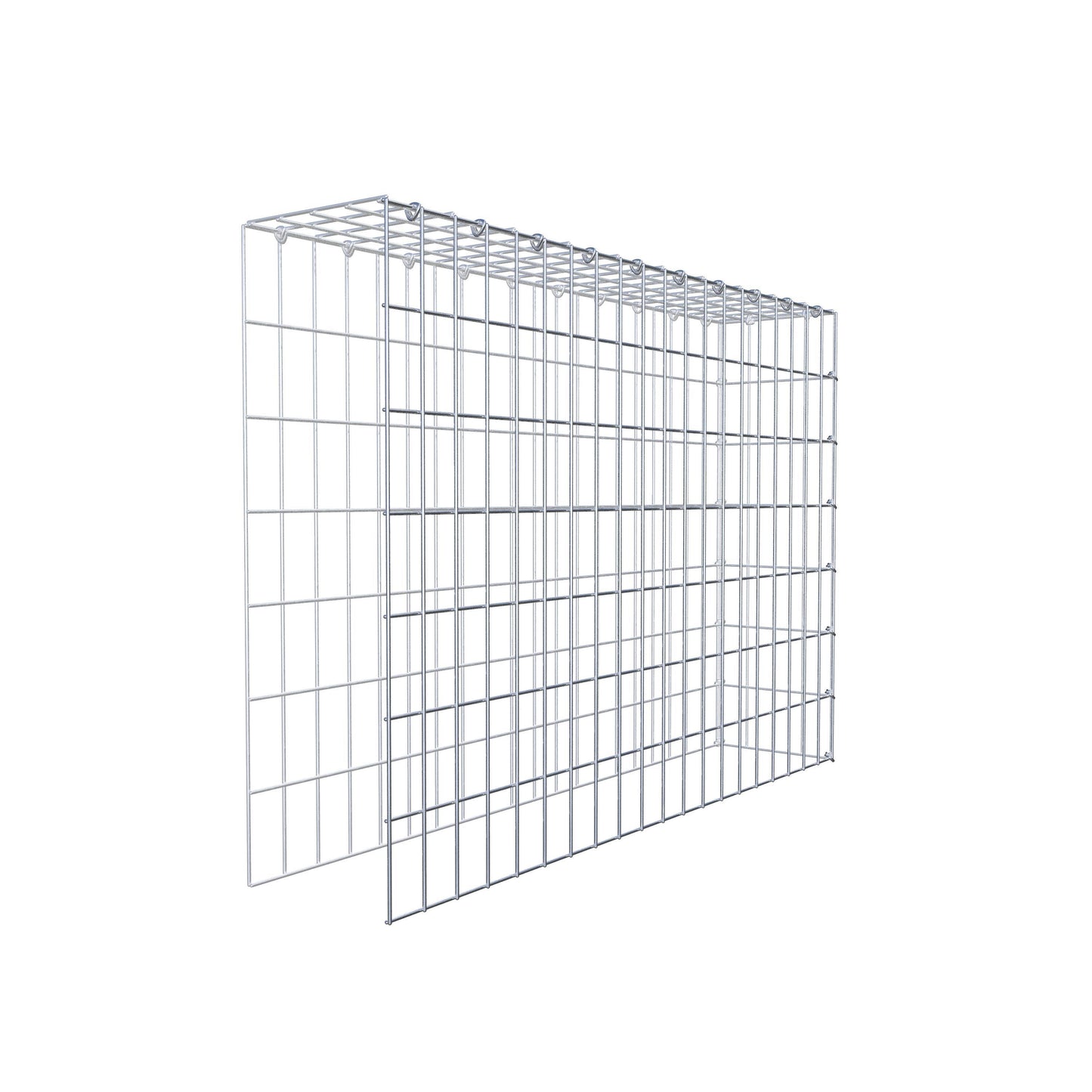 Gavión complementario de tipo 4 100 cm x 70 cm x 20 cm (L x A x P), malla 5 cm x 10 cm, anillo en C