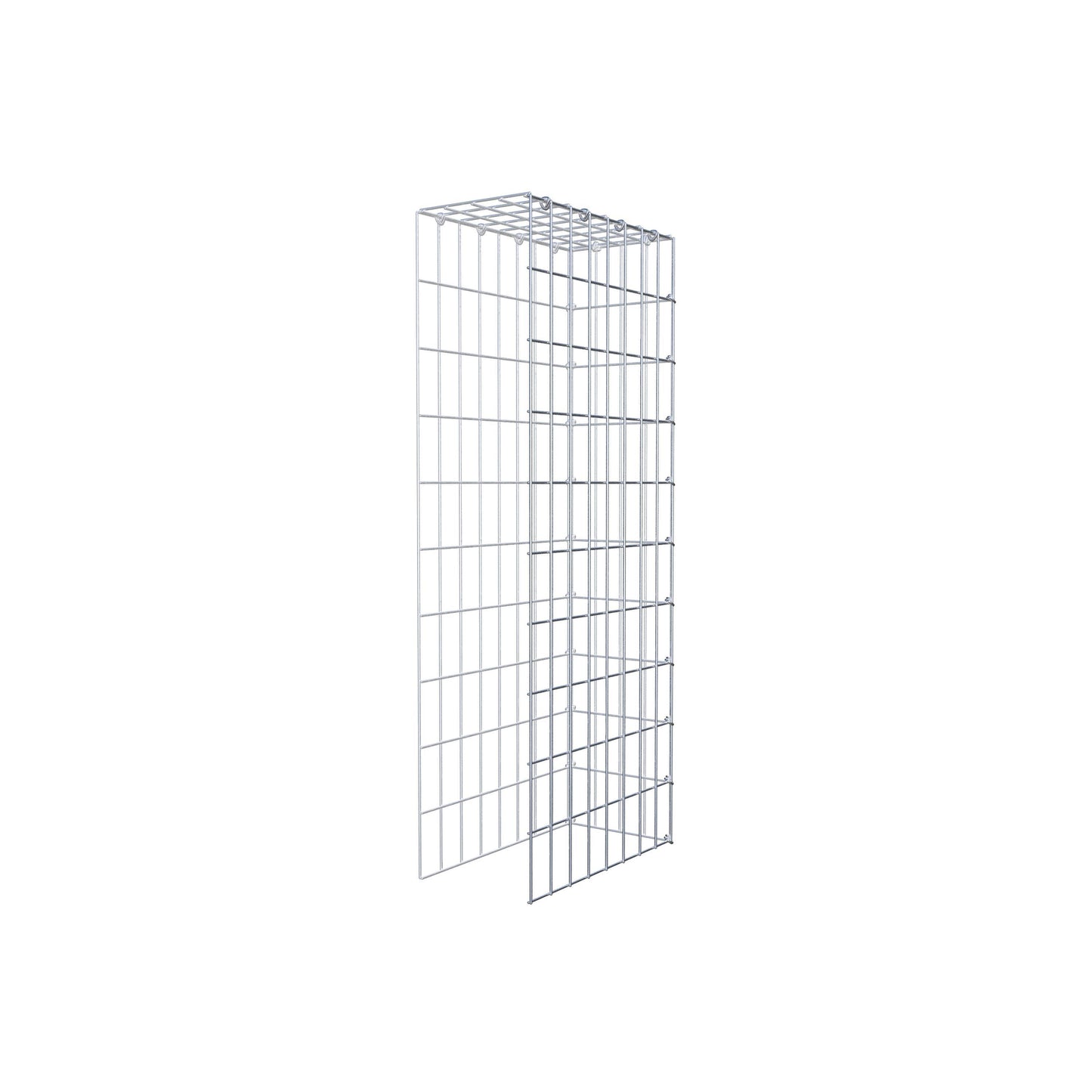 Gabião Tipo 4 100 cm x 40 cm x 20 cm (C x A x P), malhagem 5 cm x 10 cm, anel C