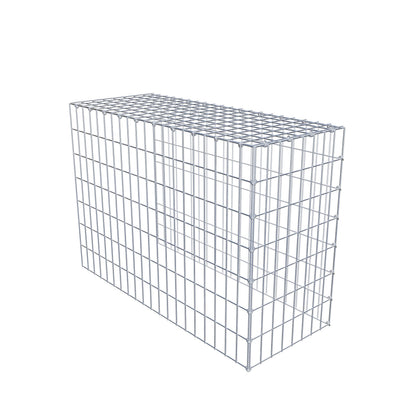 Monteret gabion type 4 100 cm x 70 cm x 40 cm (L x H x D), maskestørrelse 5 cm x 10 cm, C-ring