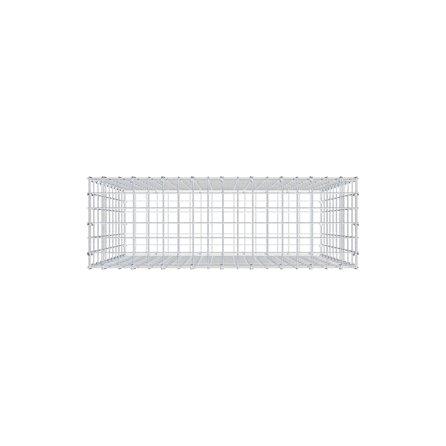 Gabion 100 cm x 90 cm x 30 cm (L x H x D), mesh size 5 cm x 10 cm, C-ring