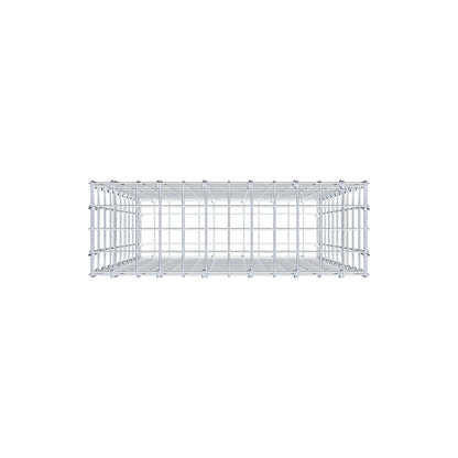 Gabion 100 cm x 60 cm x 20 cm (L x H x P), mailles 5 cm x 10 cm, anneau en C