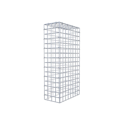 Monteret gabion type 3 80 cm x 40 cm x 20 cm (L x H x D), maskestørrelse 5 cm x 5 cm, C-ring