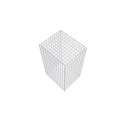 Schanskorf 100 cm x 60 cm x 50 cm (L x H x D), maaswijdte 5 cm x 10 cm, C-ring