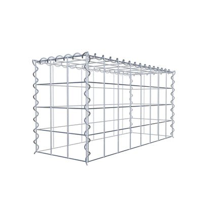 Gabião tipo 3 80 cm x 40 cm x 30 cm (C x A x P), malhagem 10 cm x 10 cm, espiral