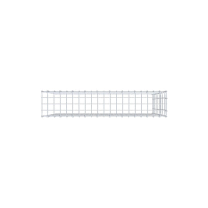 Monteret gabion type 4 100 cm x 90 cm x 20 cm (L x H x D), maskestørrelse 5 cm x 10 cm, C-ring