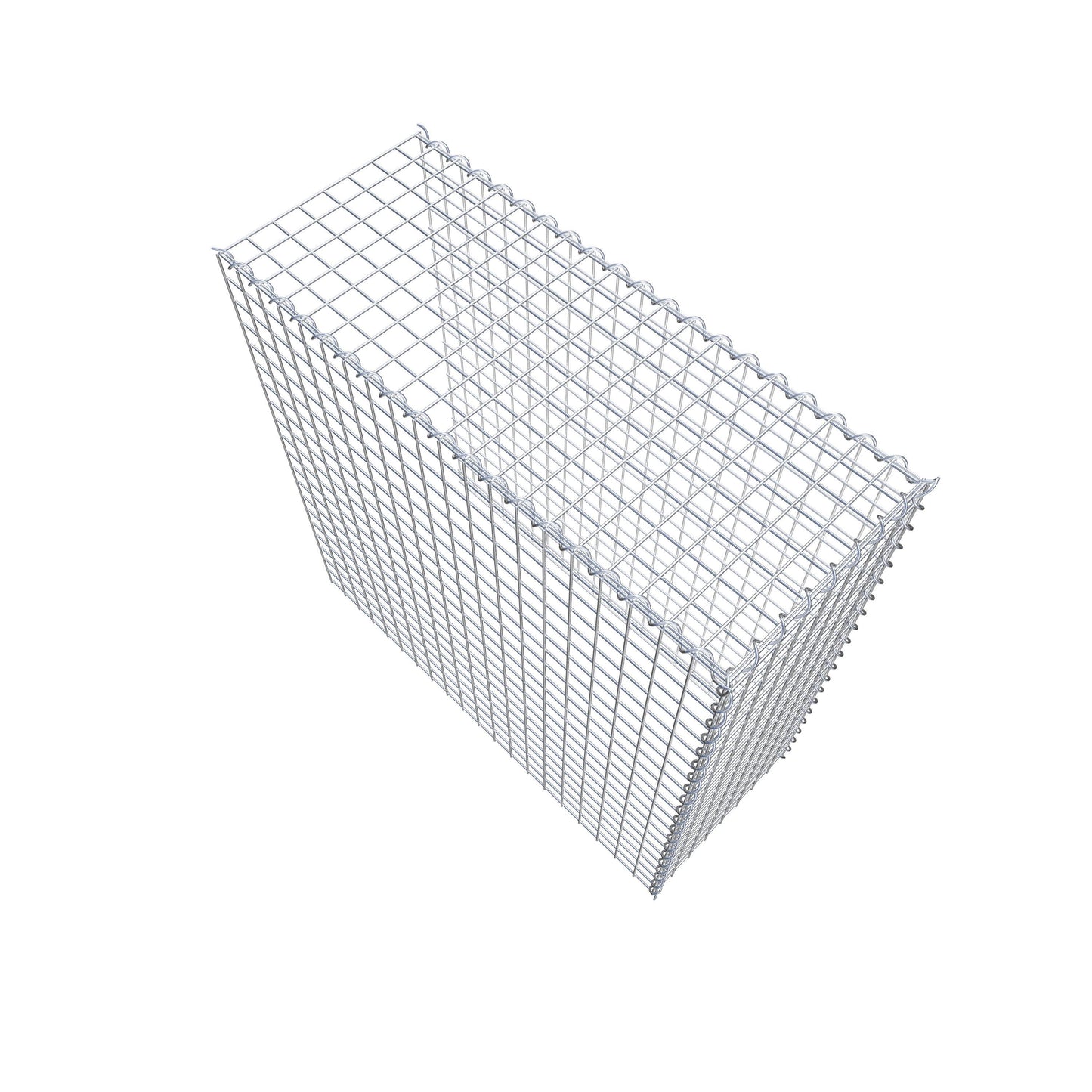 Gabião tipo 4 100 cm x 100 cm x 40 cm (C x A x P), malhagem 5 cm x 5 cm, espiral