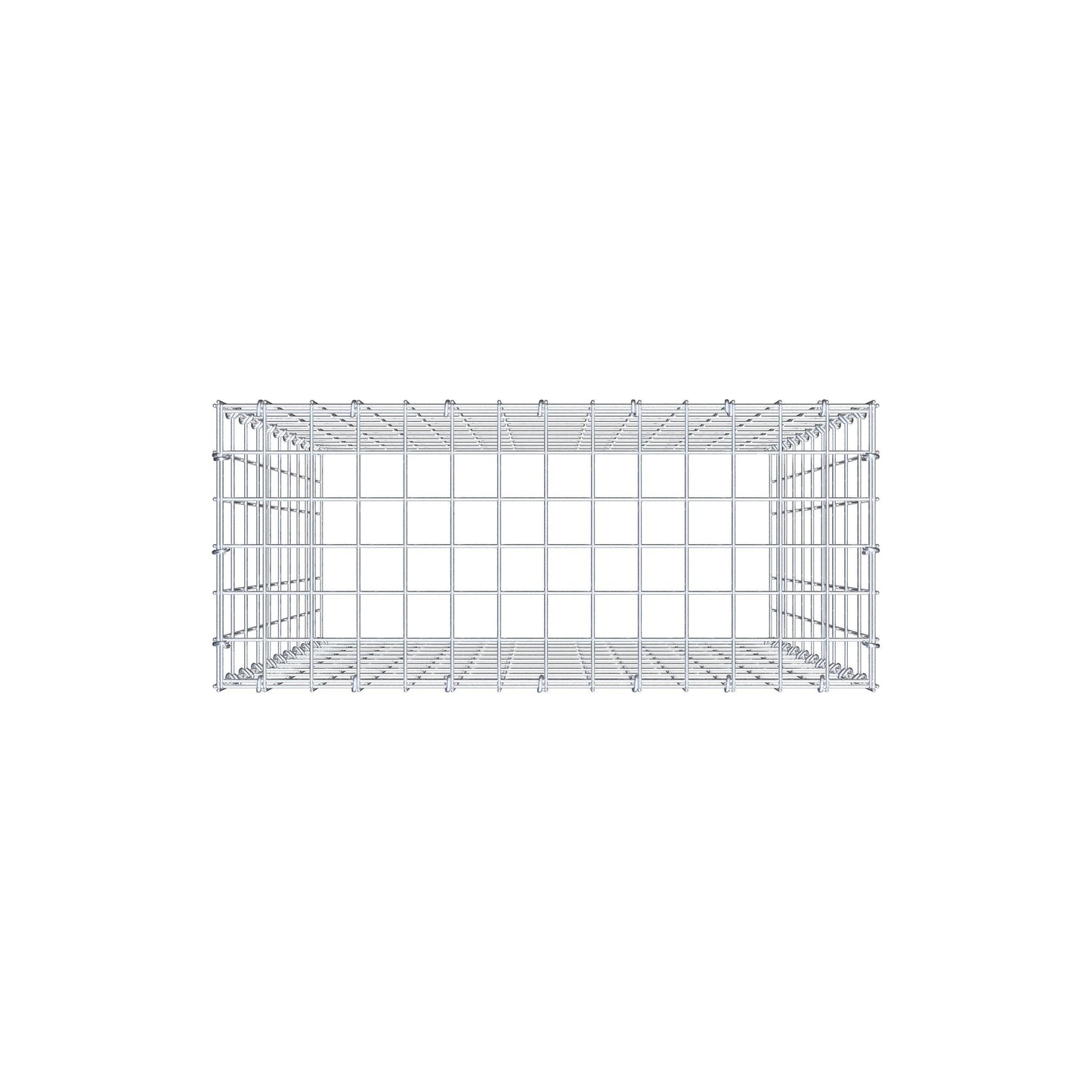 Type 3 oplegkorf 100 cm x 70 cm x 30 cm (L x H x D), maaswijdte 5 cm x 10 cm, C-ring