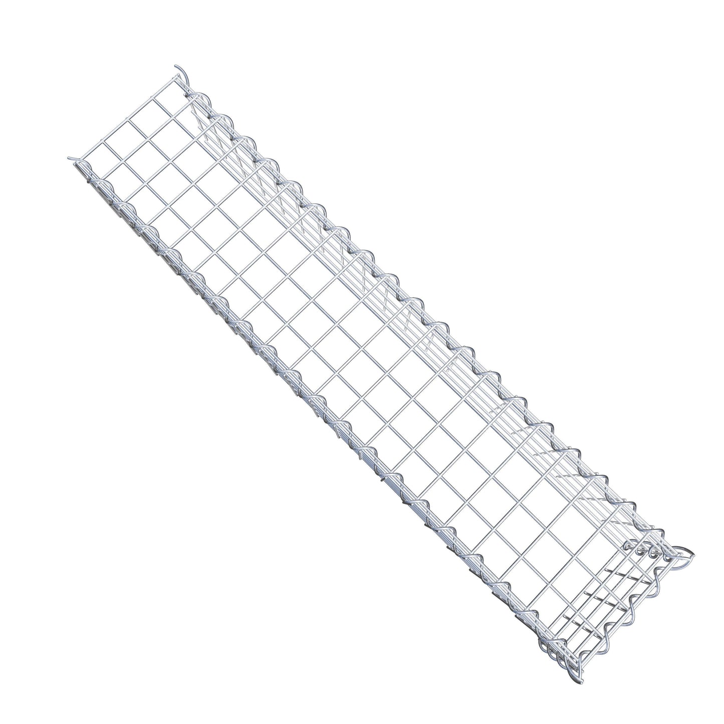 Gabião Tipo 4 100 cm x 20 cm x 20 cm (C x A x P), malhagem 5 cm x 5 cm, espiral