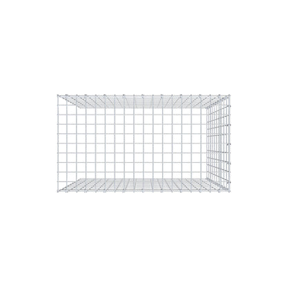 Gabião Tipo 4 100 cm x 90 cm x 50 cm (C x A x P), malhagem 5 cm x 10 cm, anel C
