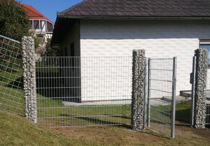 Gabionensäule eckig 22 cm x 22 cm, 200 cm Höhe, MW 5 cm x 5 cm