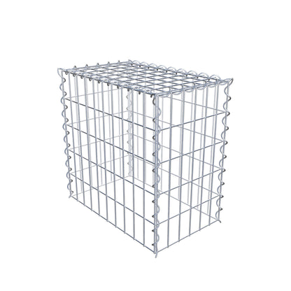 Gabião tipo 3 50 cm x 50 cm x 30 cm (C x A x P), malhagem 5 cm x 10 cm, espiral