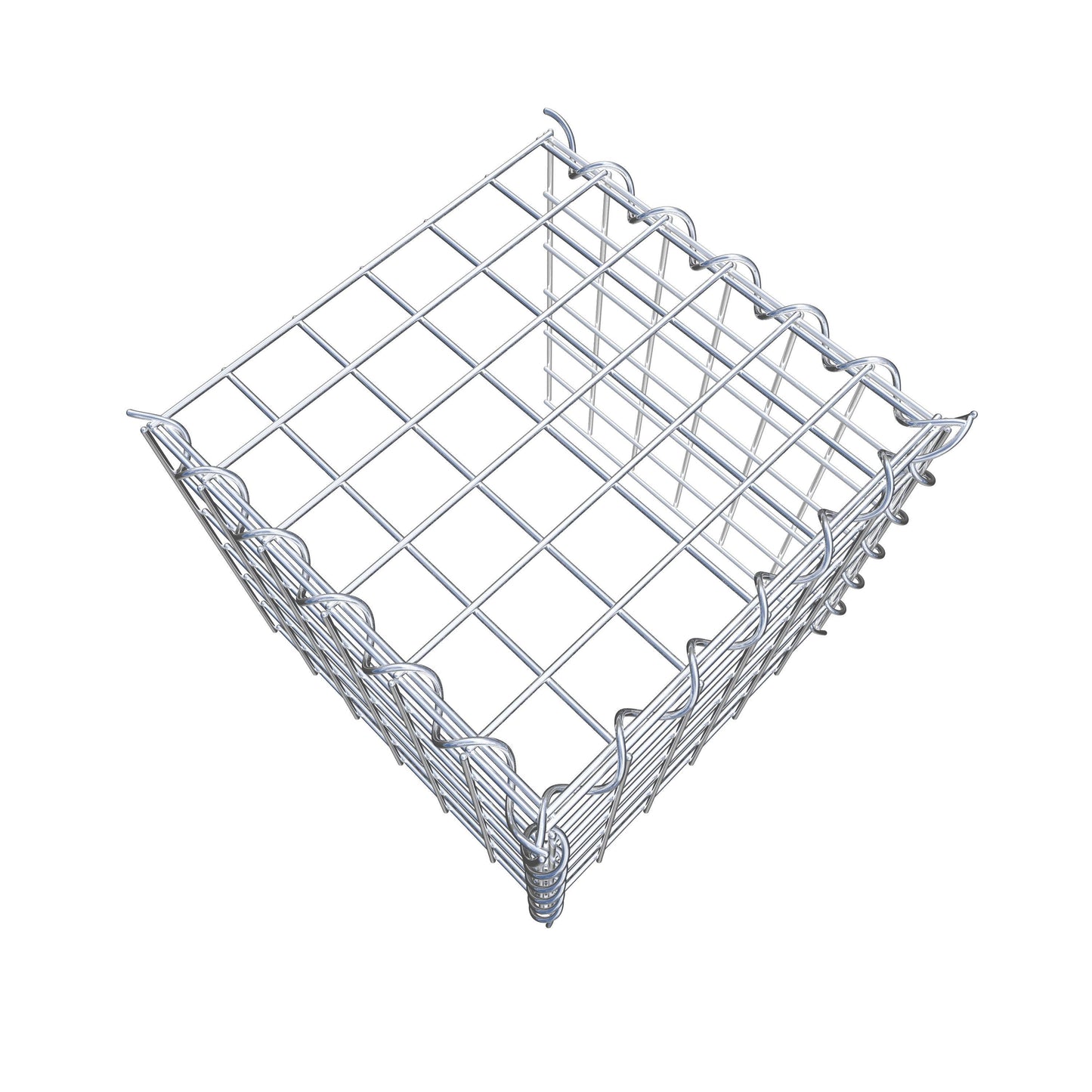 Gabião Tipo 4 30 cm x 30 cm x 30 cm (C x A x P), malhagem 5 cm x 5 cm, espiral