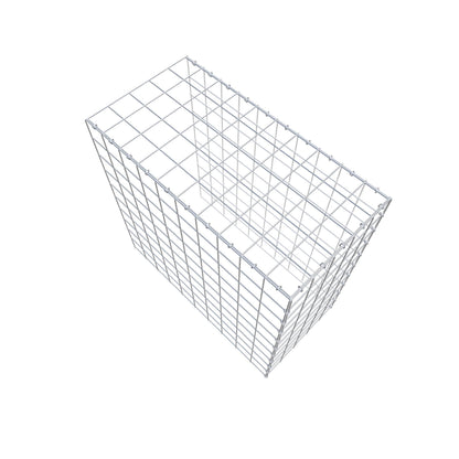Monteret gabion type 4 100 cm x 100 cm x 50 cm (L x H x D), maskestørrelse 10 cm x 10 cm, C-ring