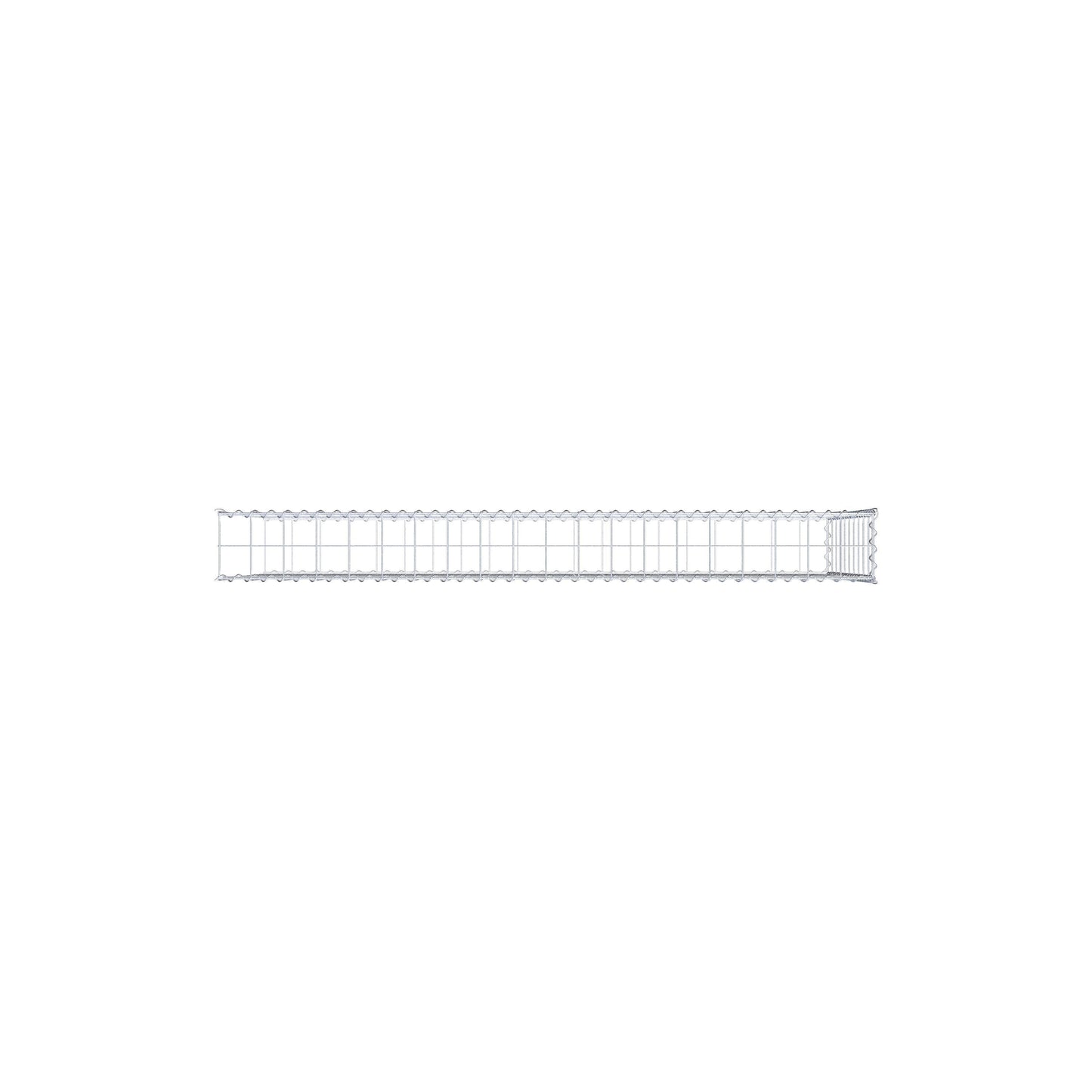 Gabião tipo 2 200 cm x 100 cm x 20 cm (C x A x P), malhagem 10 cm x 10 cm, espiral