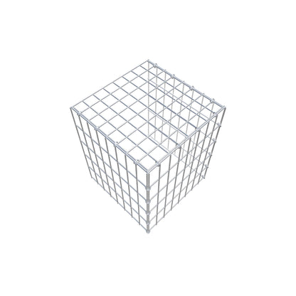 Monteret gabion type 4 50 cm x 40 cm x 40 cm (L x H x D), maskestørrelse 5 cm x 10 cm, C-ring