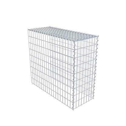 Gabião Tipo 4 100 cm x 90 cm x 40 cm (C x A x P), malhagem 5 cm x 10 cm, espiral