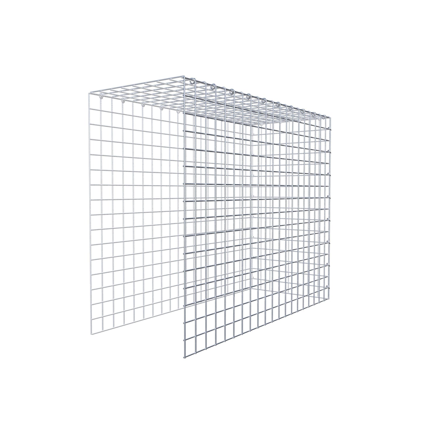 Gabião Tipo 4 100 cm x 80 cm x 40 cm (C x A x P), malhagem 5 cm x 5 cm, anel C