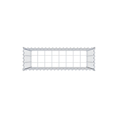 Gavión adulto tipo 3 100 cm x 90 cm x 30 cm (largo x alto x profundidad), tamaño de malla 10 cm x 10 cm, espiral