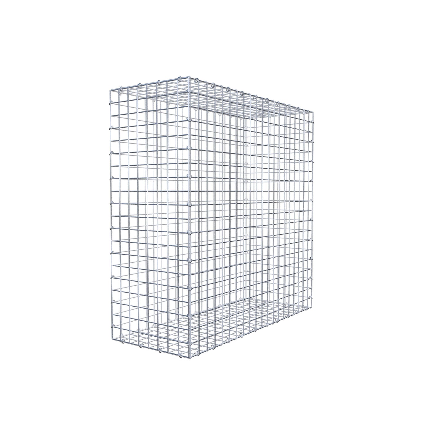 Gabião 100 cm x 100 cm x 40 cm (C x A x P), malhagem 5 cm x 5 cm, anel C