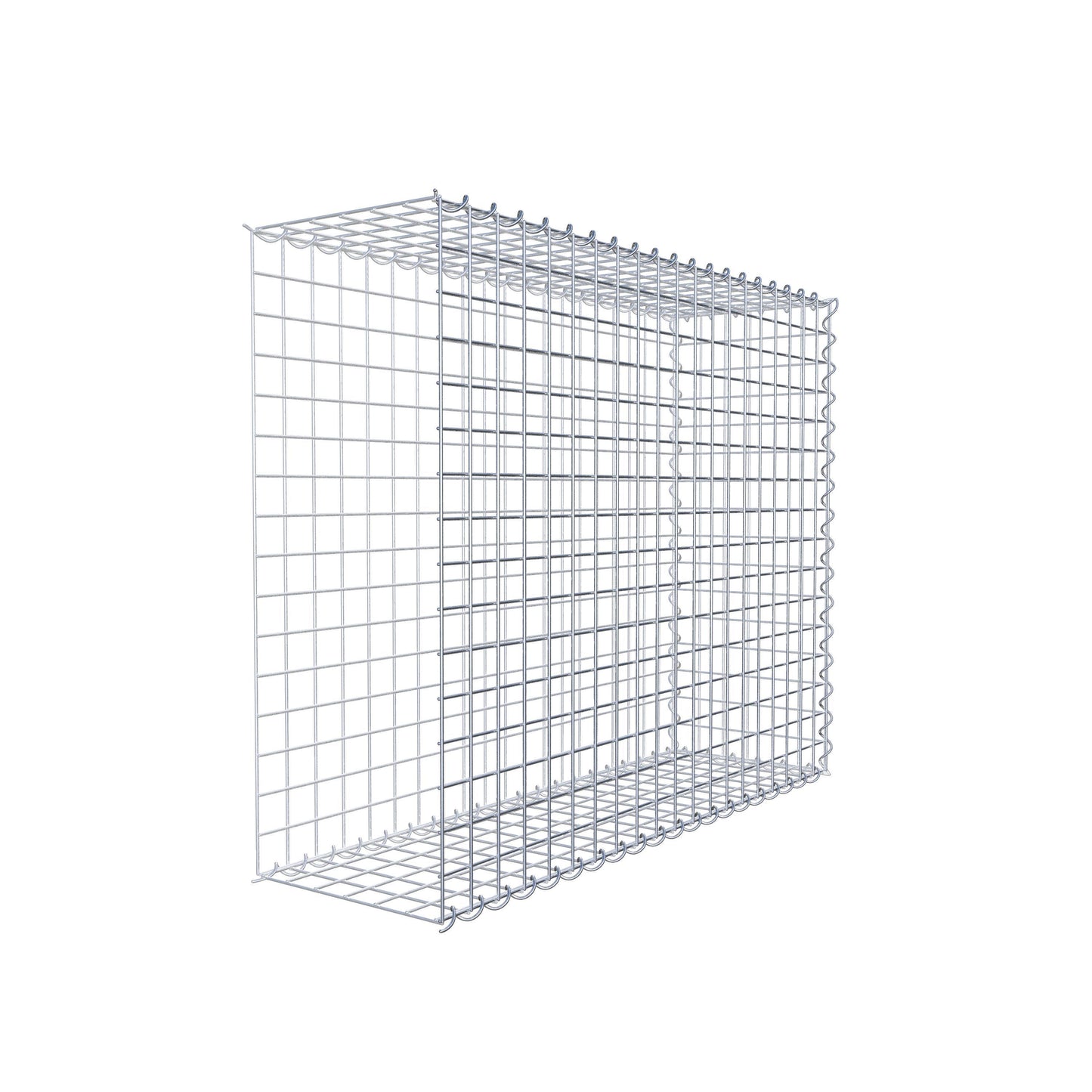 Gabião tipo 2 100 cm x 80 cm x 30 cm (C x A x P), malhagem 5 cm x 5 cm, espiral
