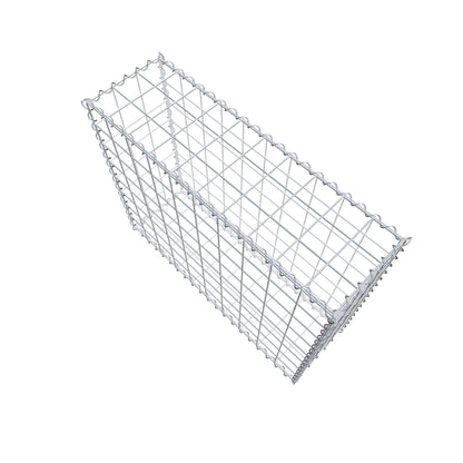 Gabbione 100 cm x 80 cm x 30 cm (L x H x P), maglia 10 cm x 10 cm, spirale
