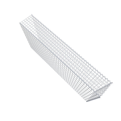 Gabião tipo 4 200 cm x 100 cm x 30 cm (C x A x P), malhagem 5 cm x 10 cm, espiral
