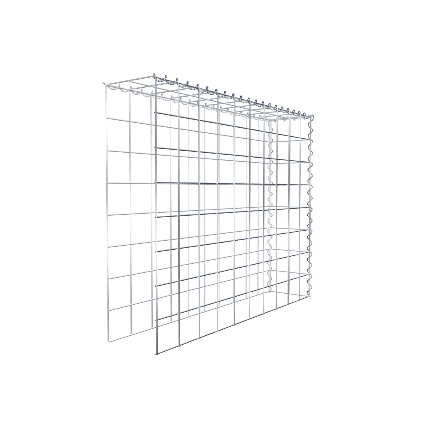 Gabião tipo 4 100 cm x 80 cm x 20 cm (C x A x P), malhagem 10 cm x 10 cm, espiral