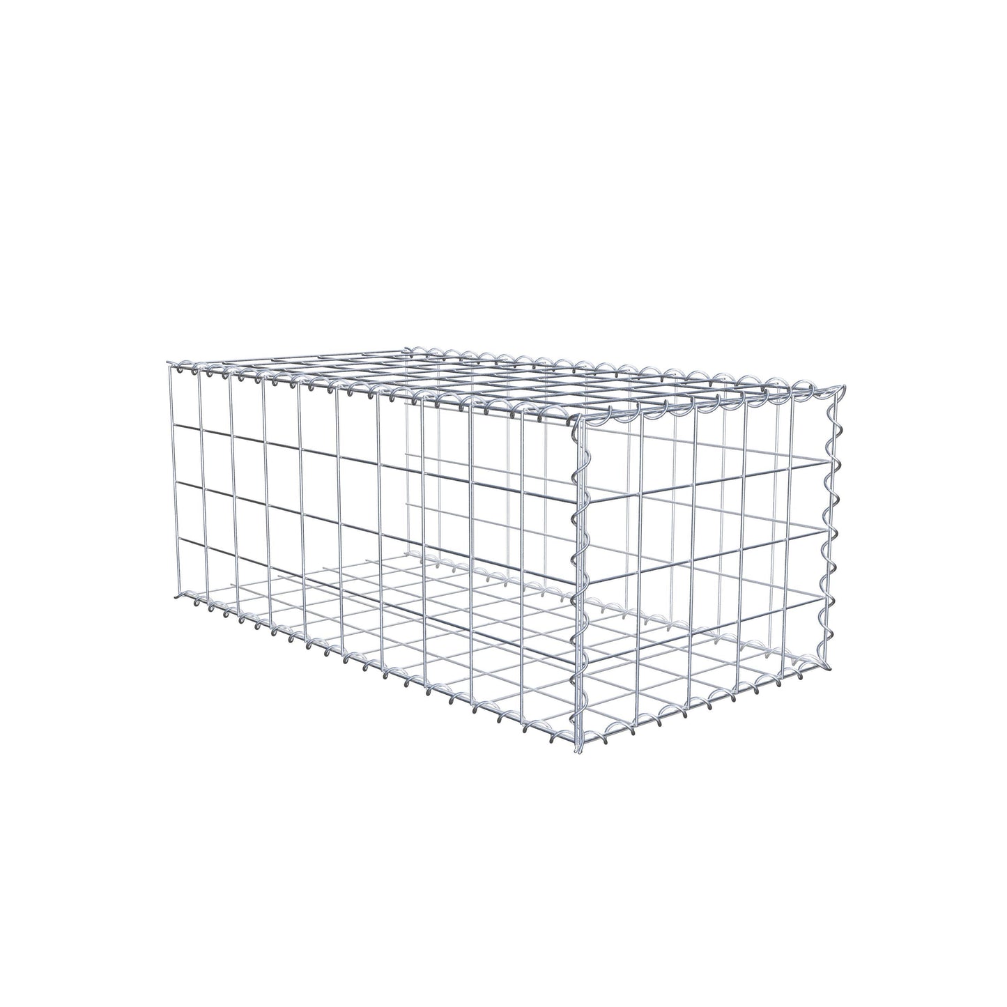 Gavión adicional tipo 2 100 cm x 40 cm x 50 cm (L x A x P), malla 10 cm x 10 cm, en espiral