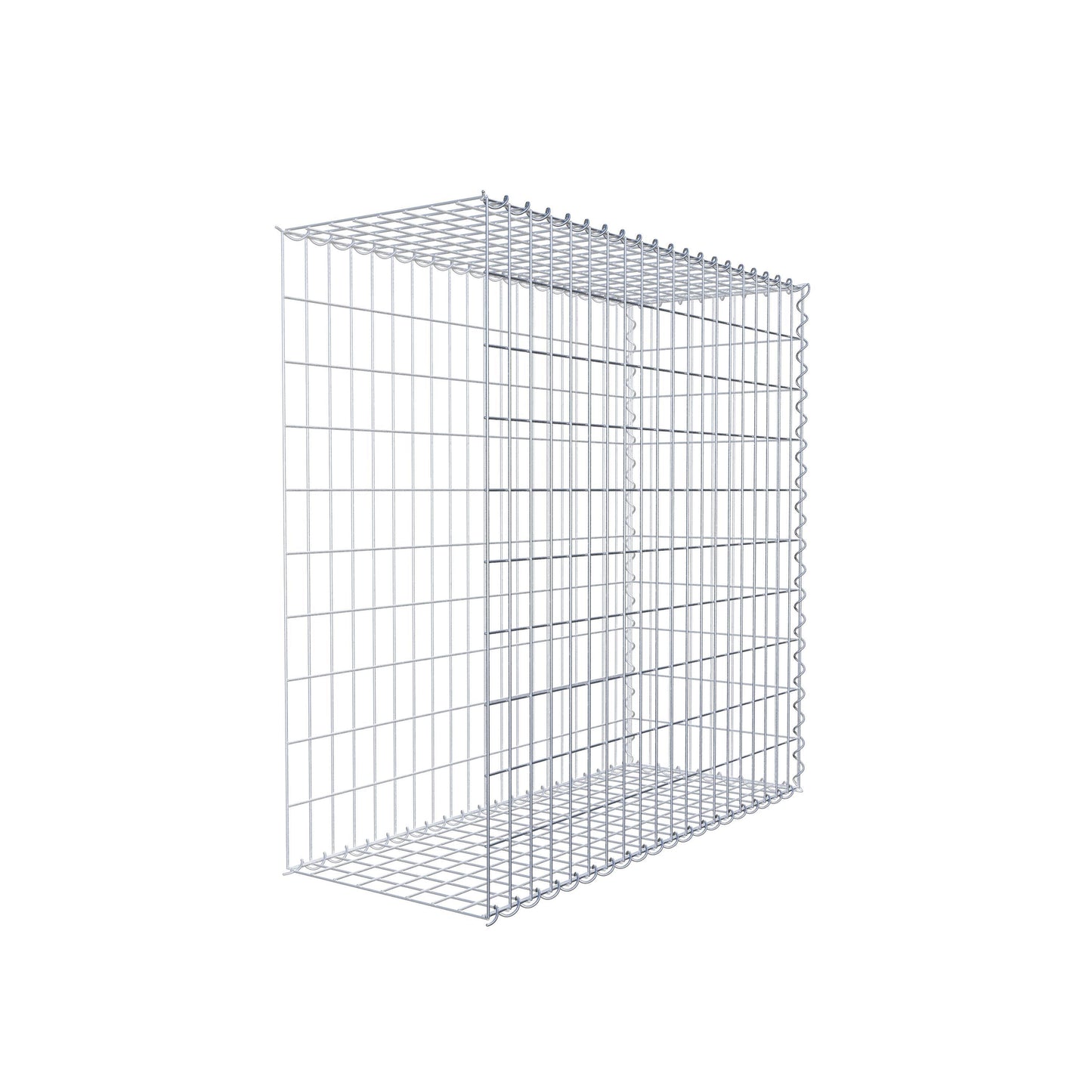 Gavión complementario tipo 2 100 cm x 100 cm x 40 cm (L x A x P), malla 5 cm x 10 cm, espiral