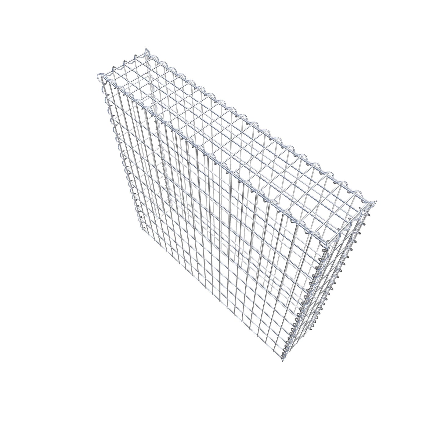 Gabião tipo 3 100 cm x 100 cm x 20 cm (C x A x P), malhagem 5 cm x 10 cm, espiral