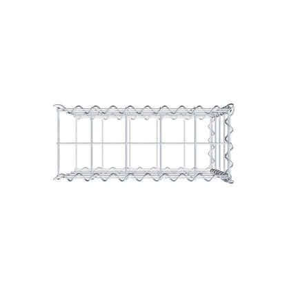 Grown-on gabion type 2 50 cm x 40 cm x 20 cm (L x H x D), mesh size 10 cm x 10 cm, spiral