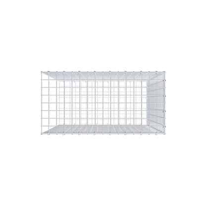 Type 2 oplegkorf 100 cm x 80 cm x 40 cm (L x H x D), maaswijdte 5 cm x 5 cm, C-ring