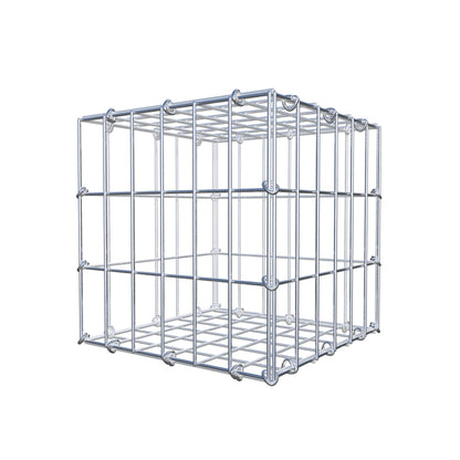 Gabion 30 cm x 30 cm x 30 cm (L x H x P), mailles 5 cm x 10 cm, anneau en C