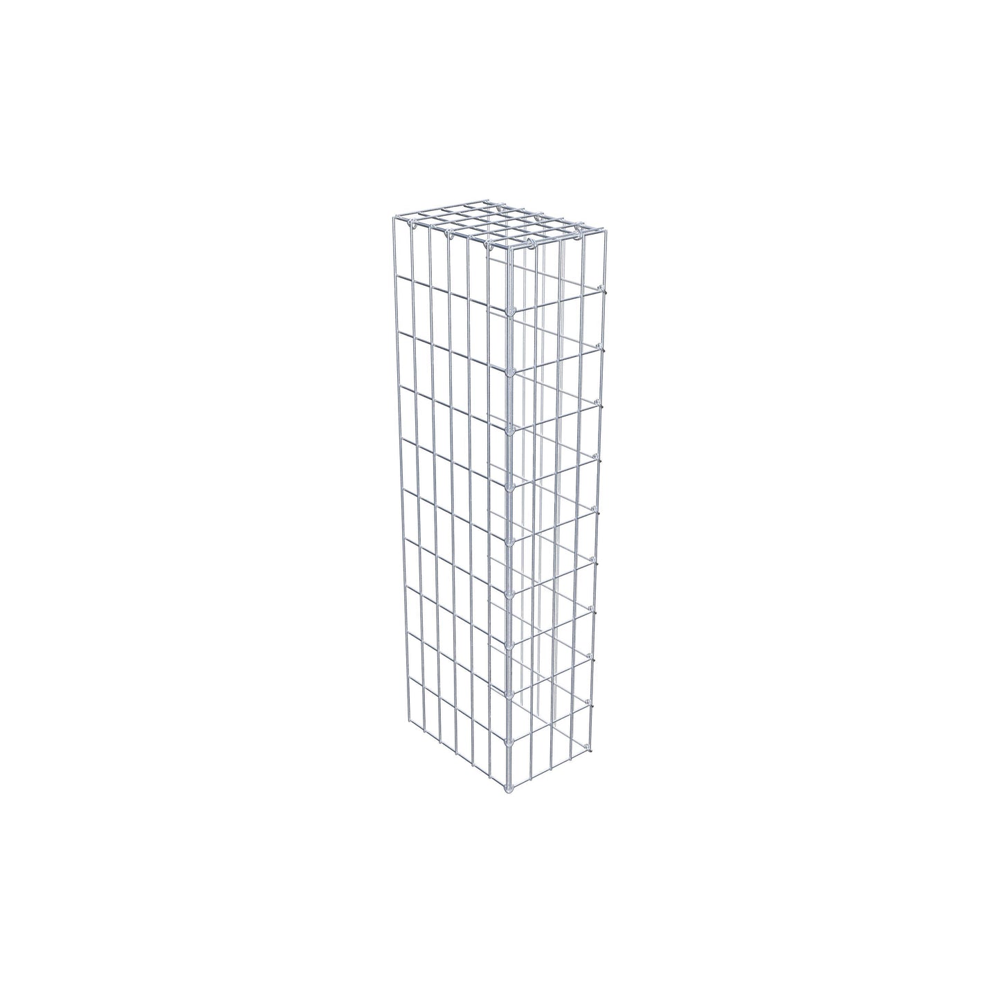 Gavión complementario de tipo 4 100 cm x 30 cm x 20 cm (L x A x P), malla 5 cm x 10 cm, anillo en C