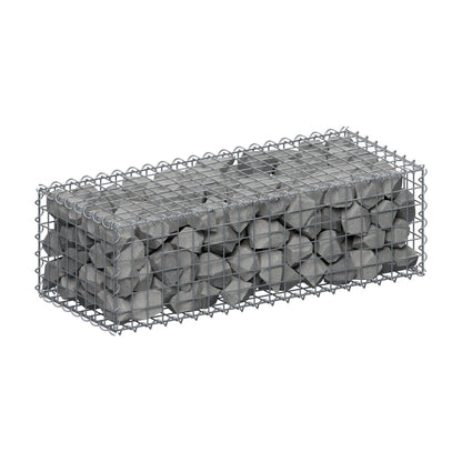 Gabion 100 cm x 30 cm x 40 cm (L x H x D), maskstorlek 5 cm x 5 cm, spiral