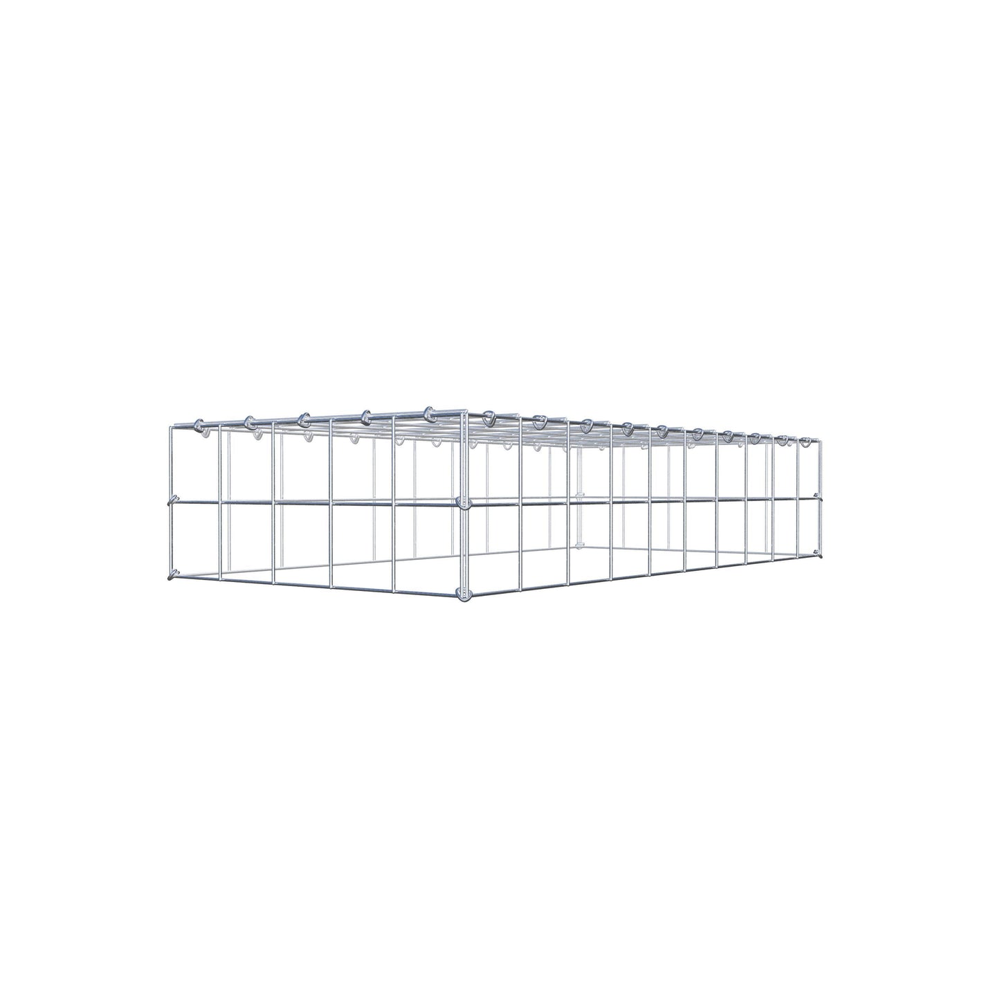 Gabbione aggiuntivo di tipo 3 100 cm x 20 cm x 50 cm (L x A x P), maglia 10 cm x 10 cm, anello a C