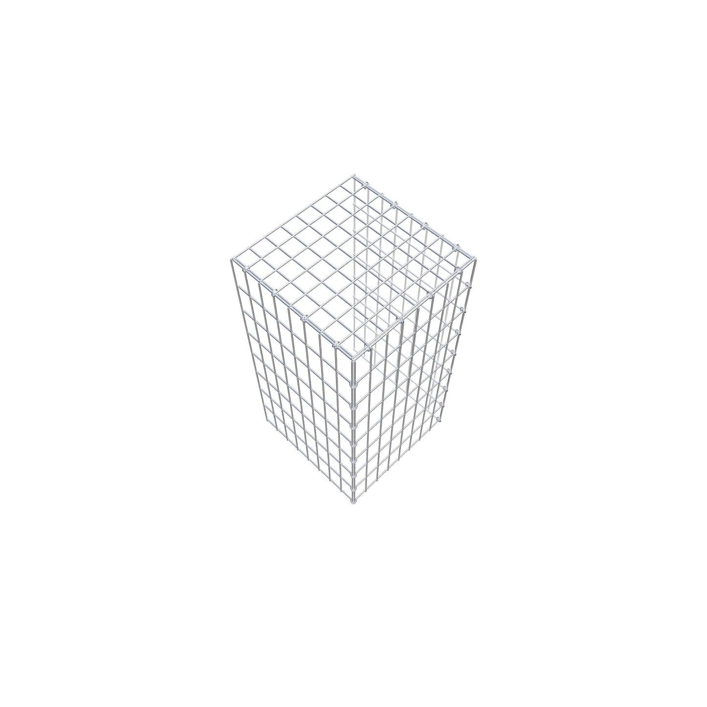 Gabião Tipo 4 80 cm x 40 cm x 40 cm (C x A x P), malhagem 5 cm x 10 cm, anel C