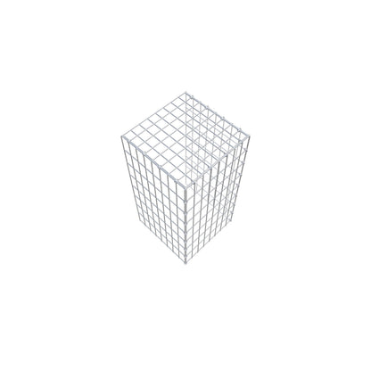 Gabião Tipo 4 80 cm x 40 cm x 40 cm (C x A x P), malhagem 5 cm x 10 cm, anel C