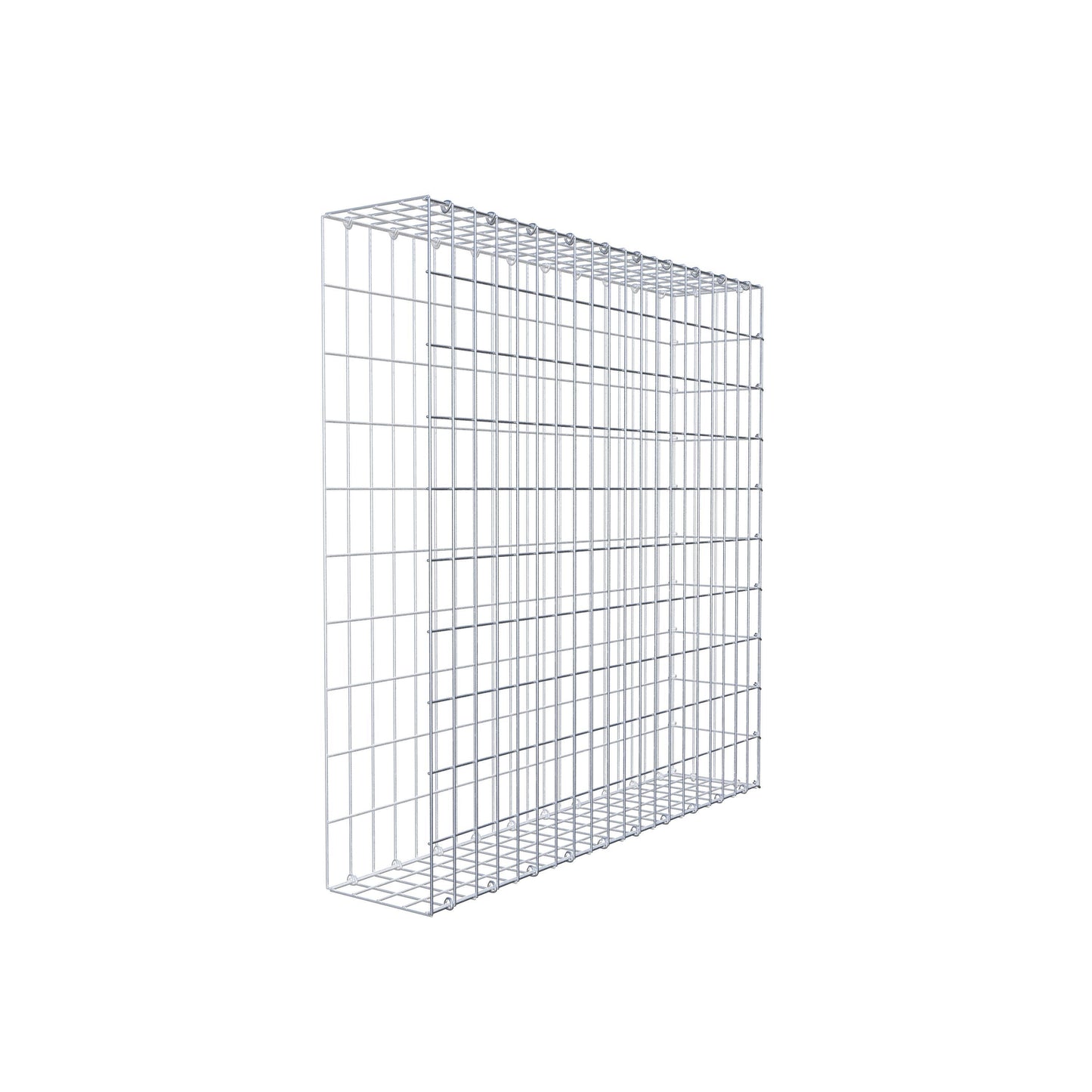 Gabbione aggiuntivo tipo 2 100 cm x 100 cm x 20 cm, maglia 5 cm x 10 cm, anello a C