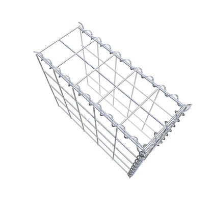 Gabião tipo 4 50 cm x 40 cm x 20 cm (C x A x P), malhagem 10 cm x 10 cm, espiral