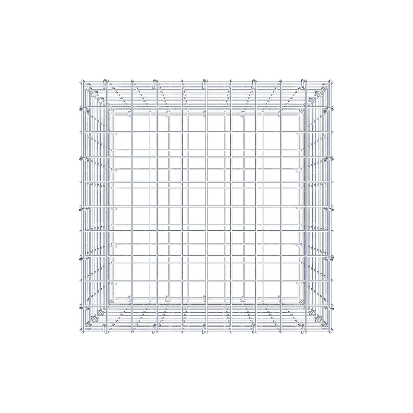 Gabião 50 cm x 50 cm x 50 cm (C x A x P), malhagem 5 cm x 5 cm, anel C