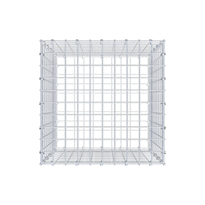 Gabião 50 cm x 50 cm x 50 cm (C x A x P), malhagem 5 cm x 5 cm, anel C